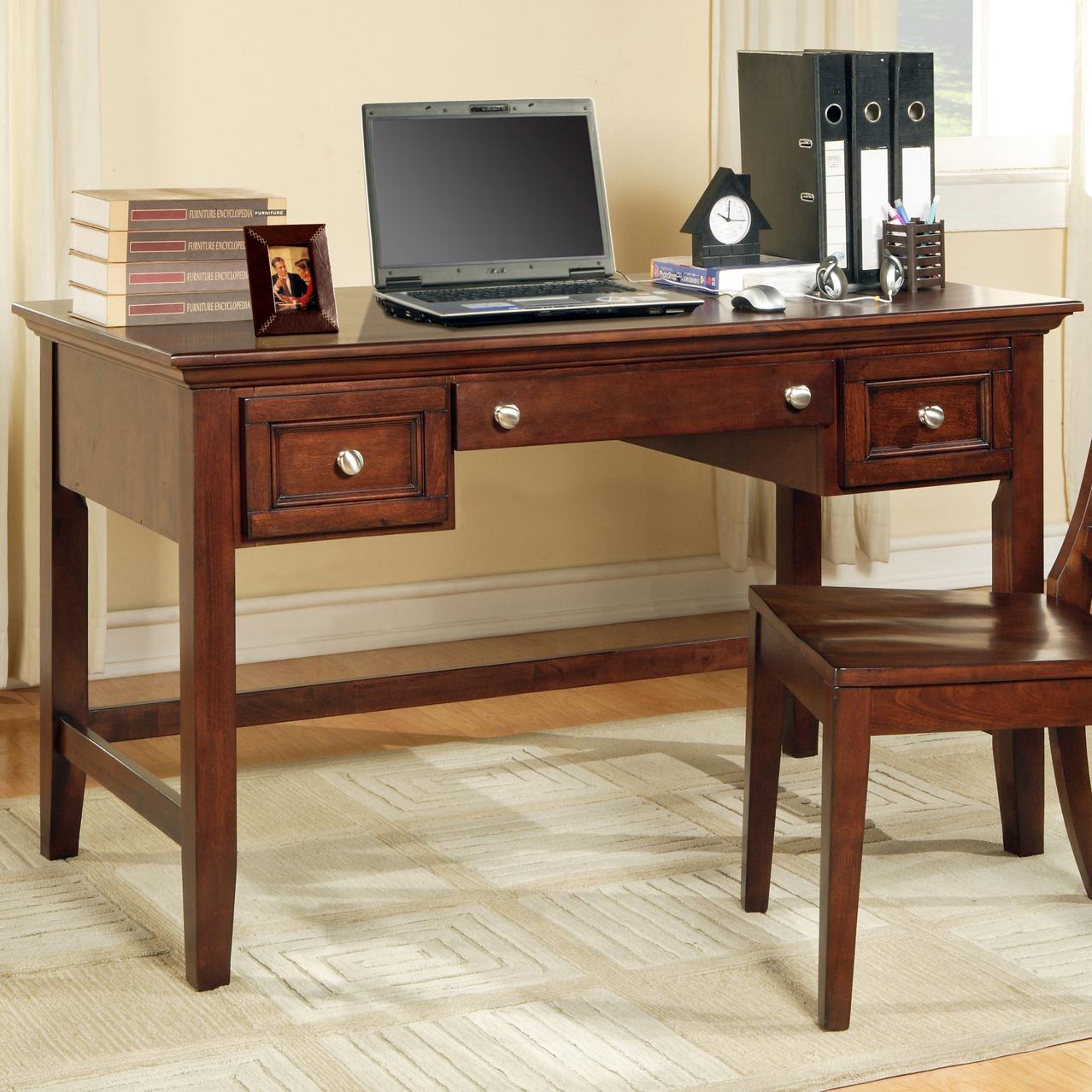 Oslo Transitional 2Drawer Writing Desk with Keyboard Tray Belfort